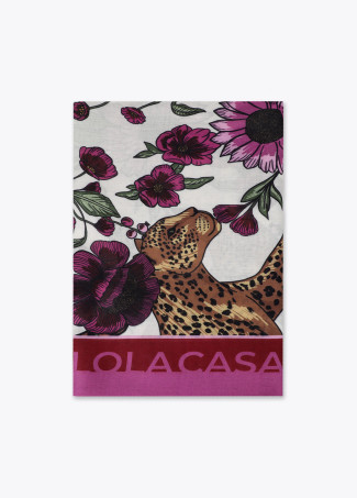 Fular tigres y flores LOLA CASADEMUNT.