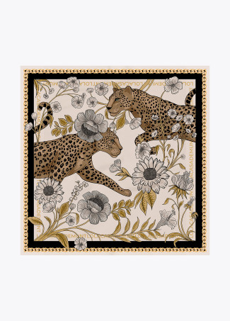 Pañuelo tigres y flores LOLA CASADEMUNT