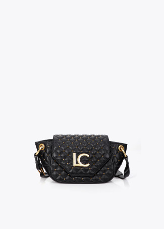 Riñonera acolchada con solapa y mini tachas LOLA CASADEMUNT