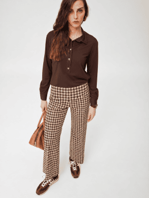 Pantalón Hollie jacquard punto bicolor OKY COKY