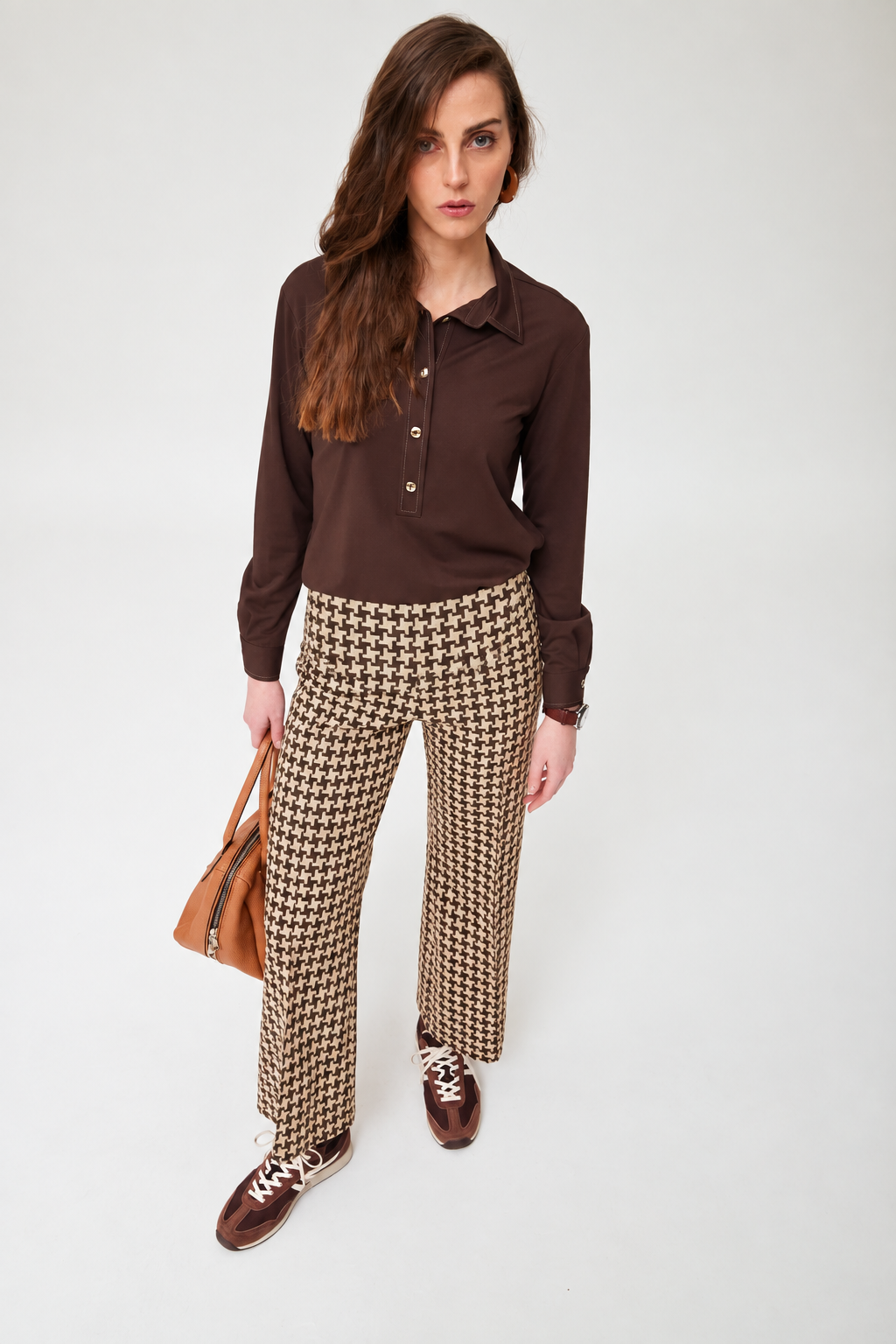 Pantalón Hollie jacquard punto bicolor OKY COKY