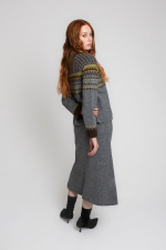 Falda Jolie gris PISONERO