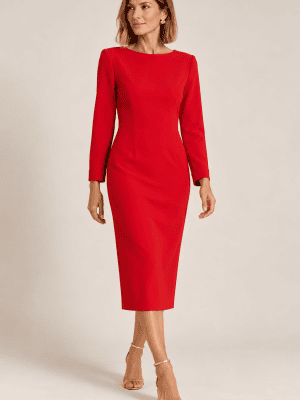 Vestido rojo entallado CIVIT