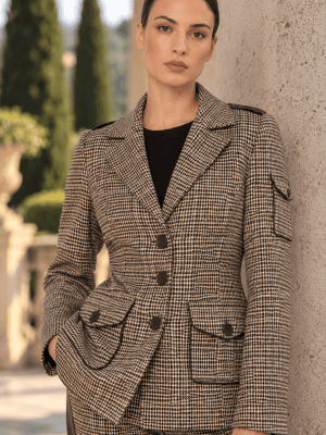 Chaqueta cuadros con bolsillos ARGGIDO