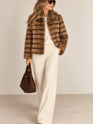 Chaqueta pelo camel CARLA RUIZ